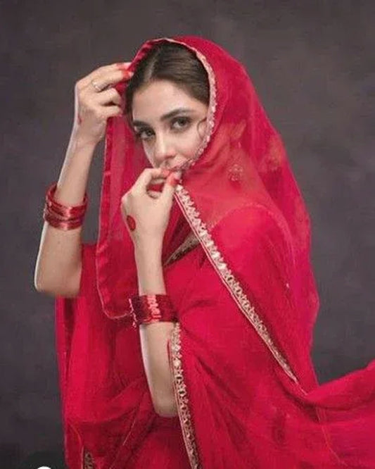 Maya Ali Inspired Red Glass Bangles