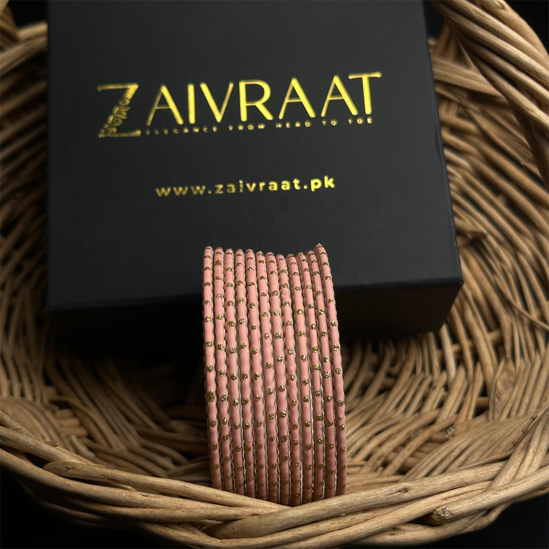 Dotted Metallic Bangles