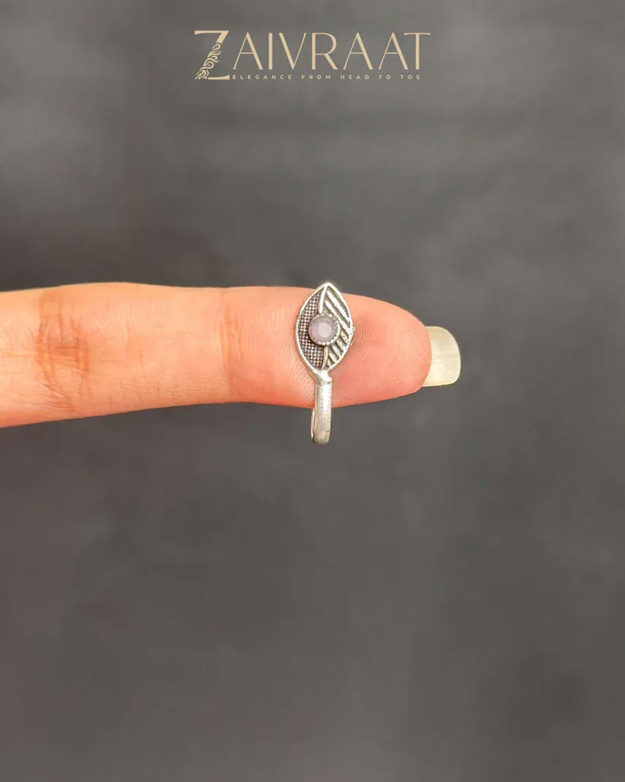 Zarq - Antique Nose Ring (Pink)