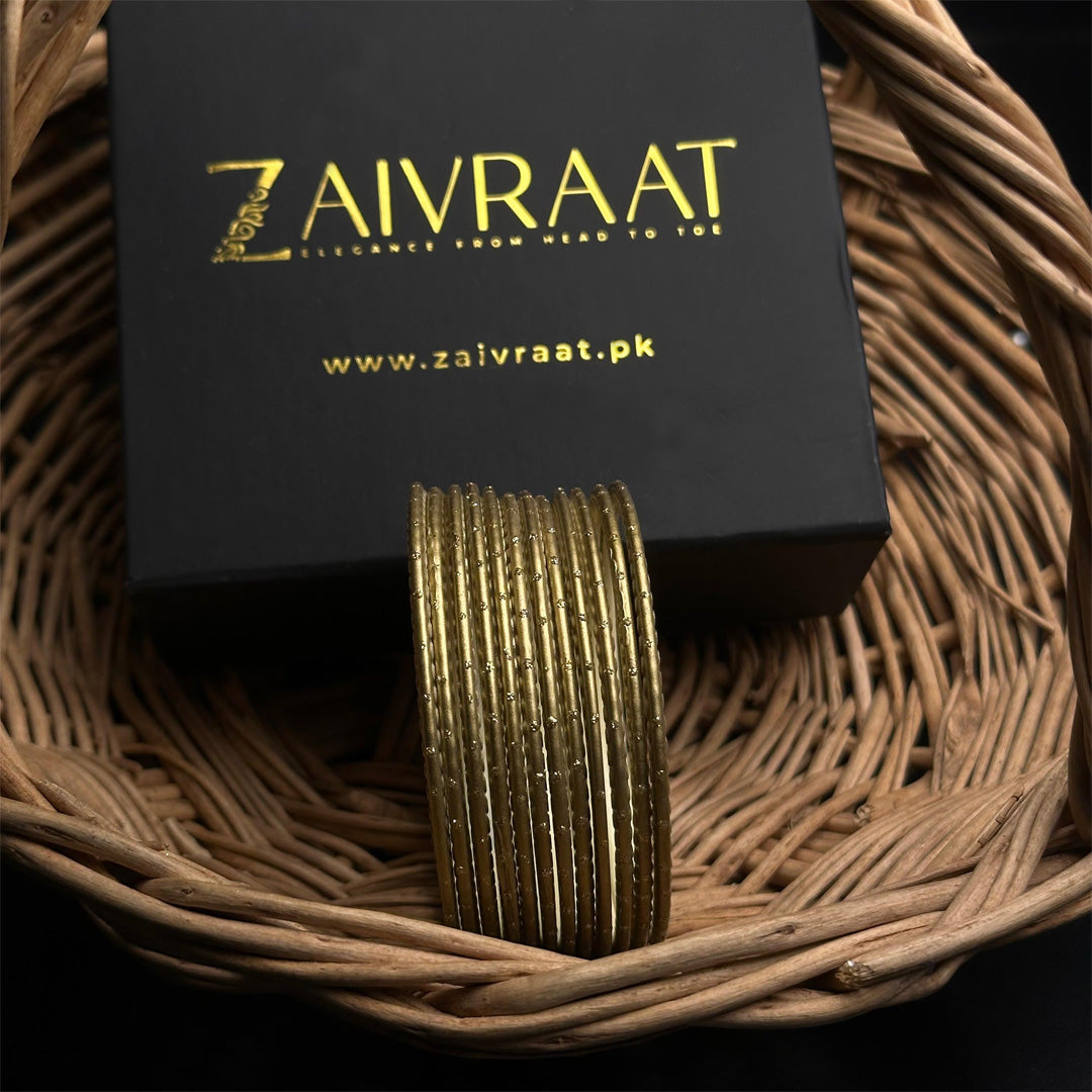 Dotted Metallic Bangles