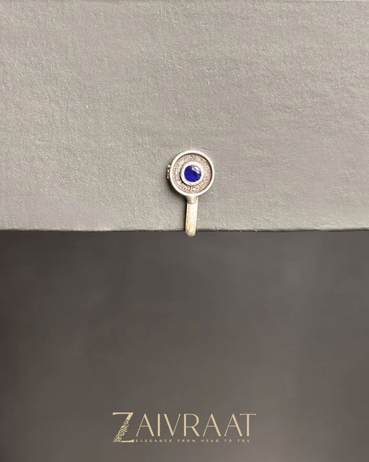 Daaira - Antique Nose Ring (Blue)