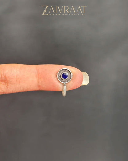Daaira - Antique Nose Ring (Blue)