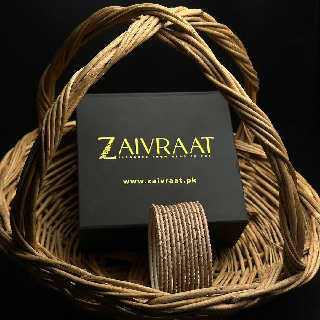 Dotted Metallic Bangles