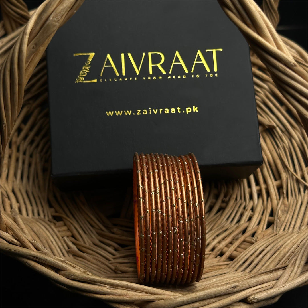 Dotted Metallic Bangles