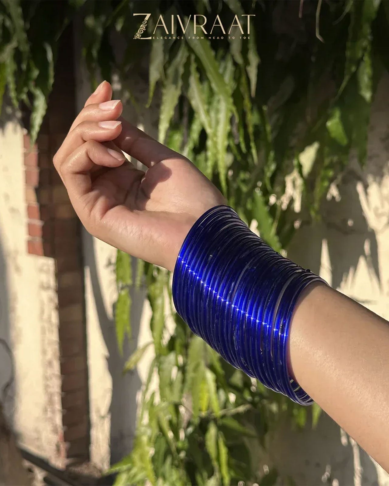 Sonam Bajwa inspired Blue Glass Bangles