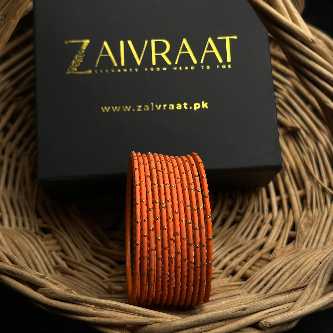 Dotted Metallic Bangles