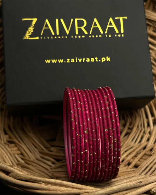 Dotted Metallic Bangles