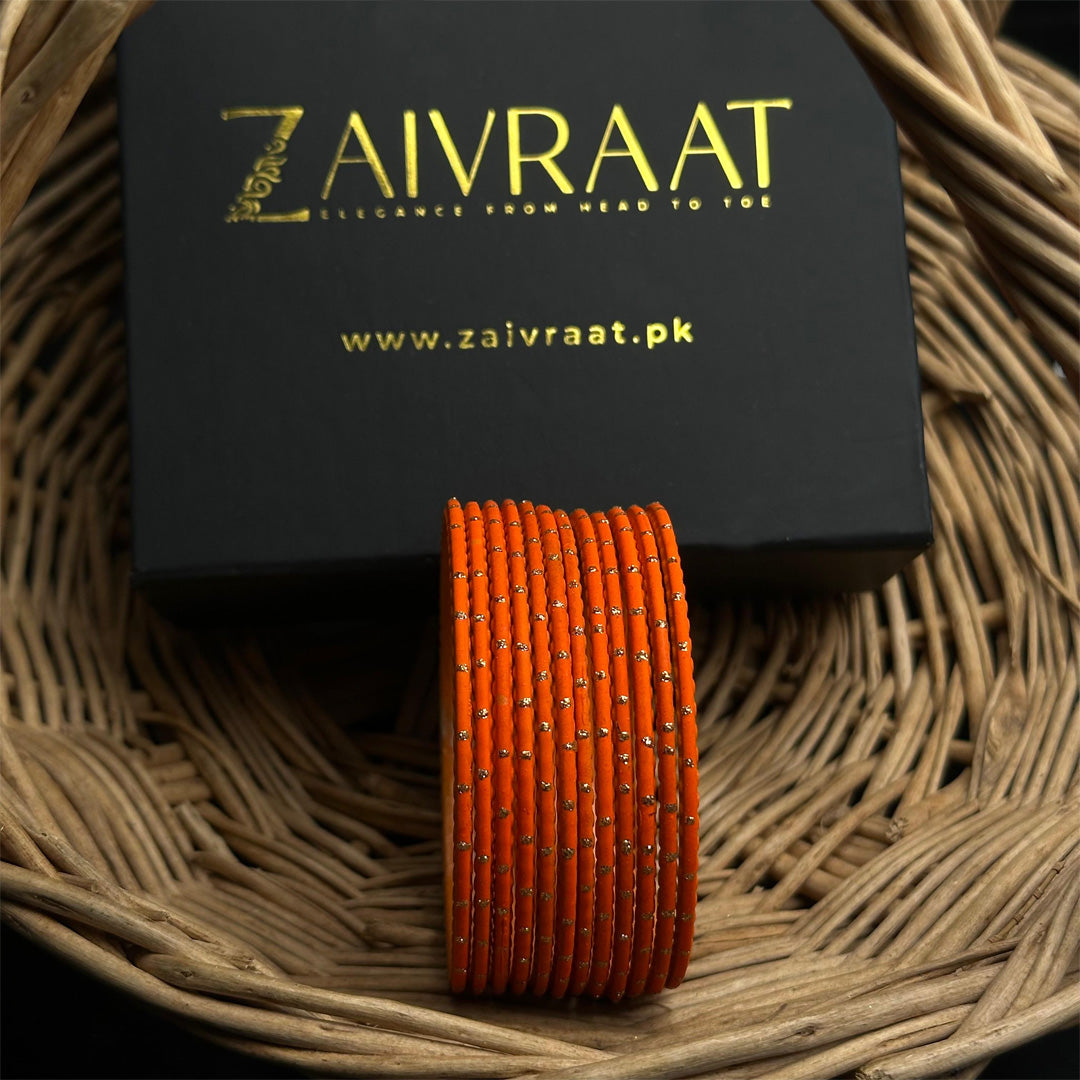 Dotted Metallic Bangles