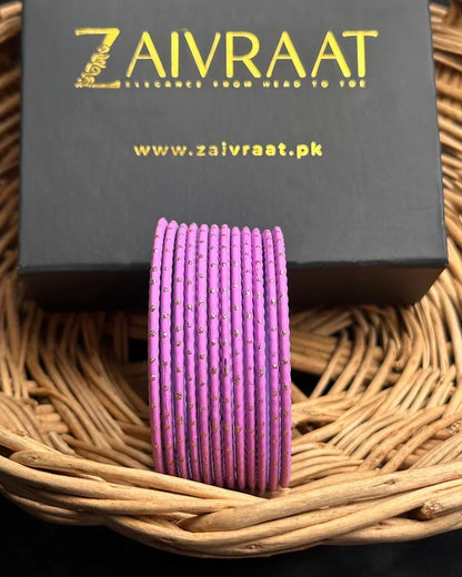 Dotted Metallic Bangles