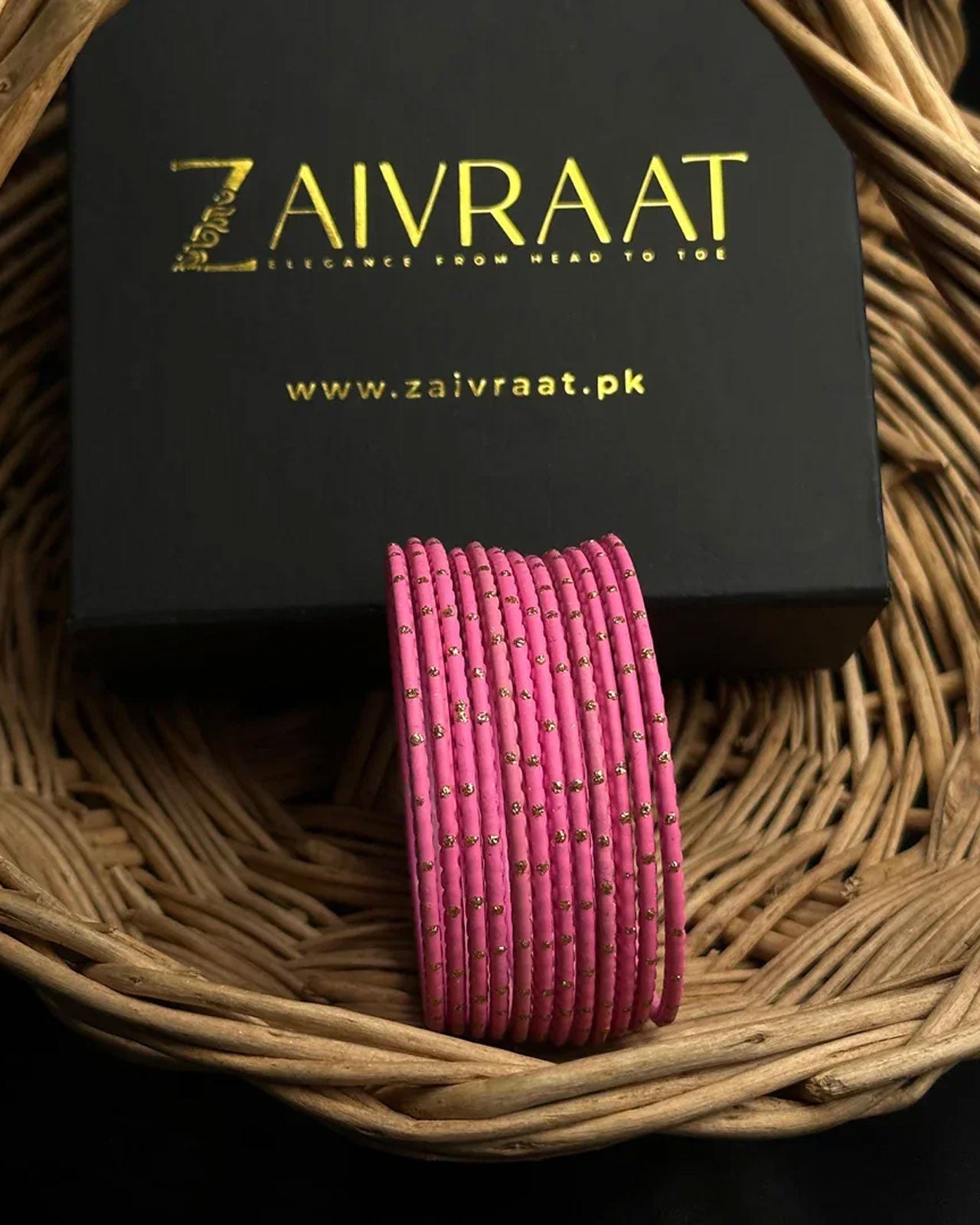 Dotted Metallic Bangles