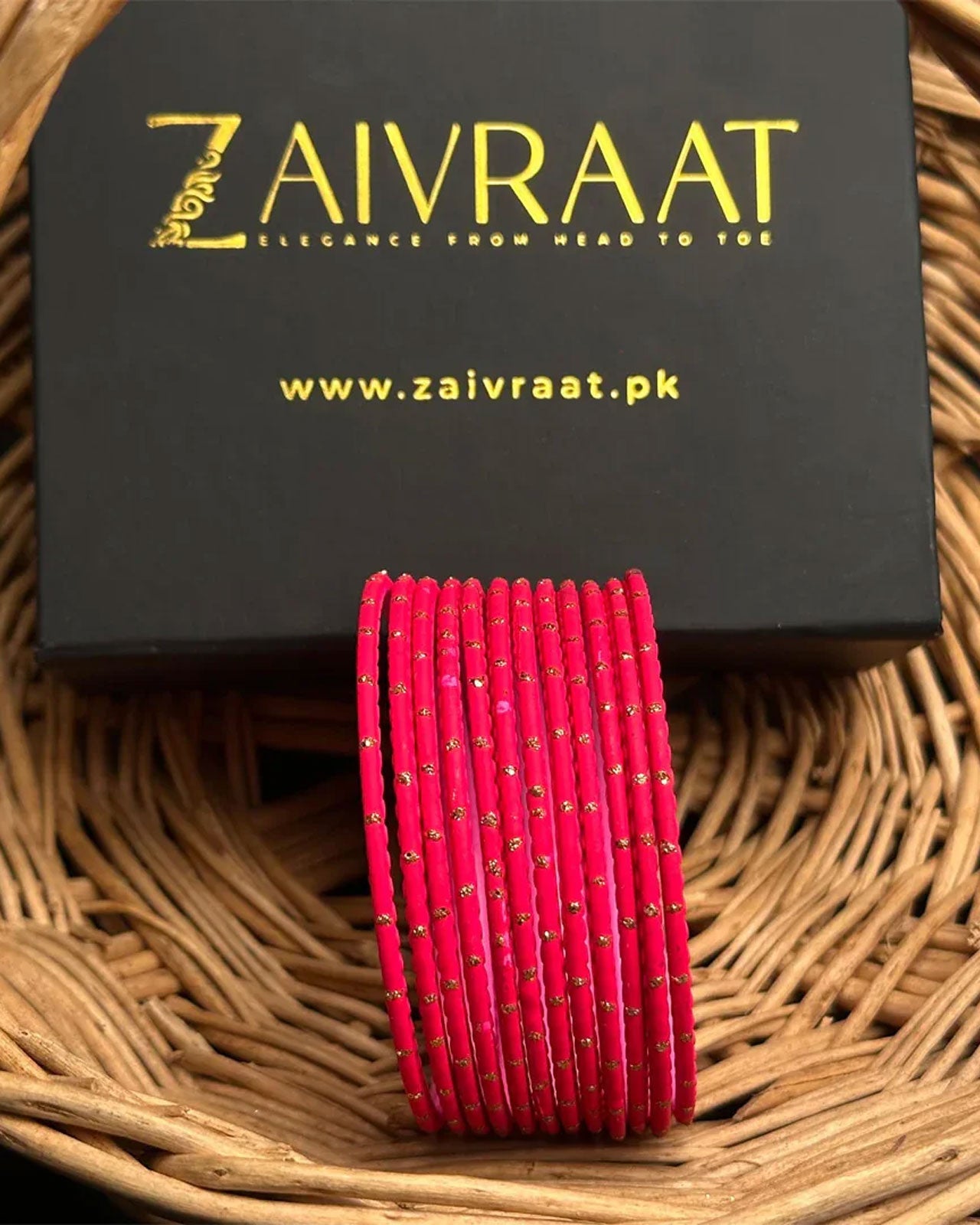 Dotted Metallic Bangles
