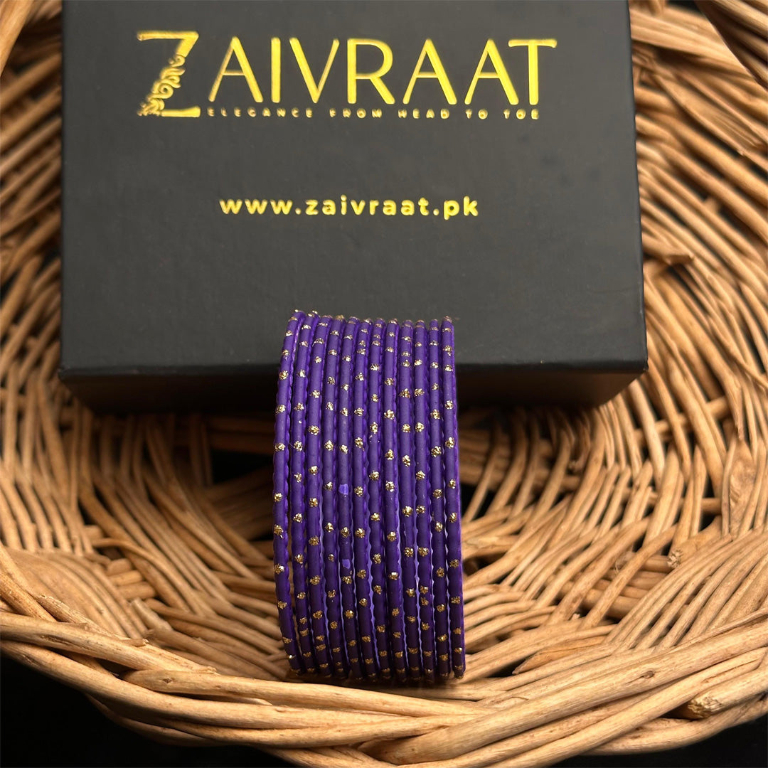 Dotted Metallic Bangles