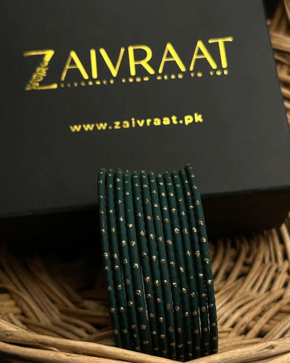 Dotted Metallic Bangles