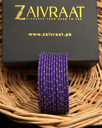 Dotted Metallic Bangles