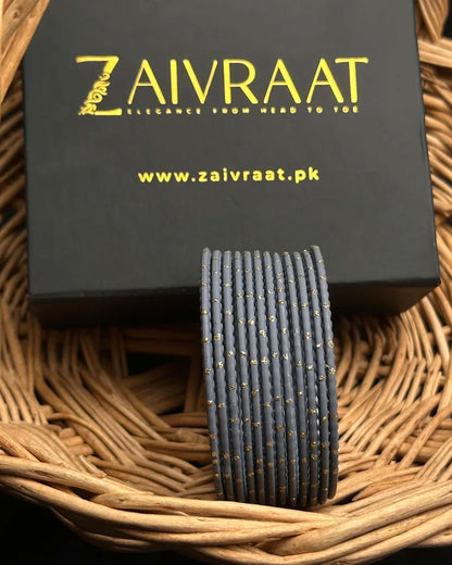Dotted Metallic Bangles