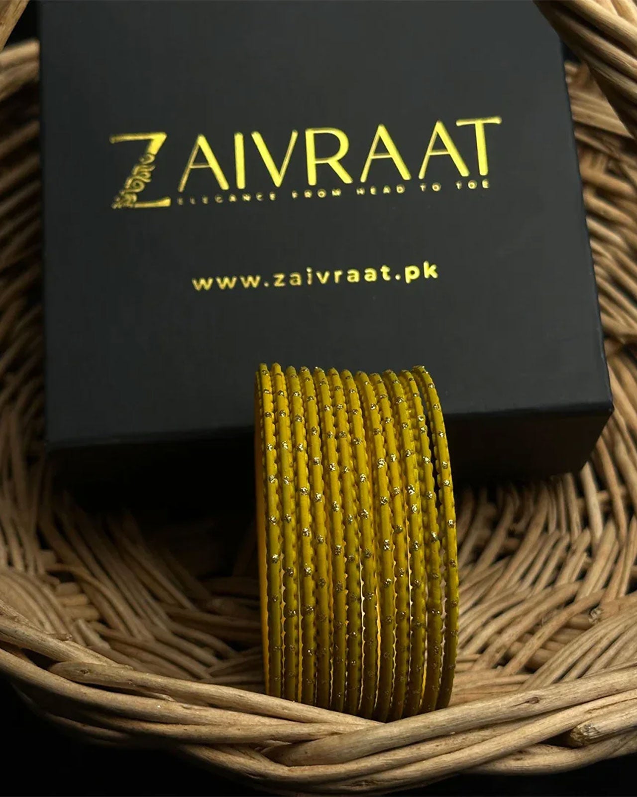 Dotted Metallic Bangles