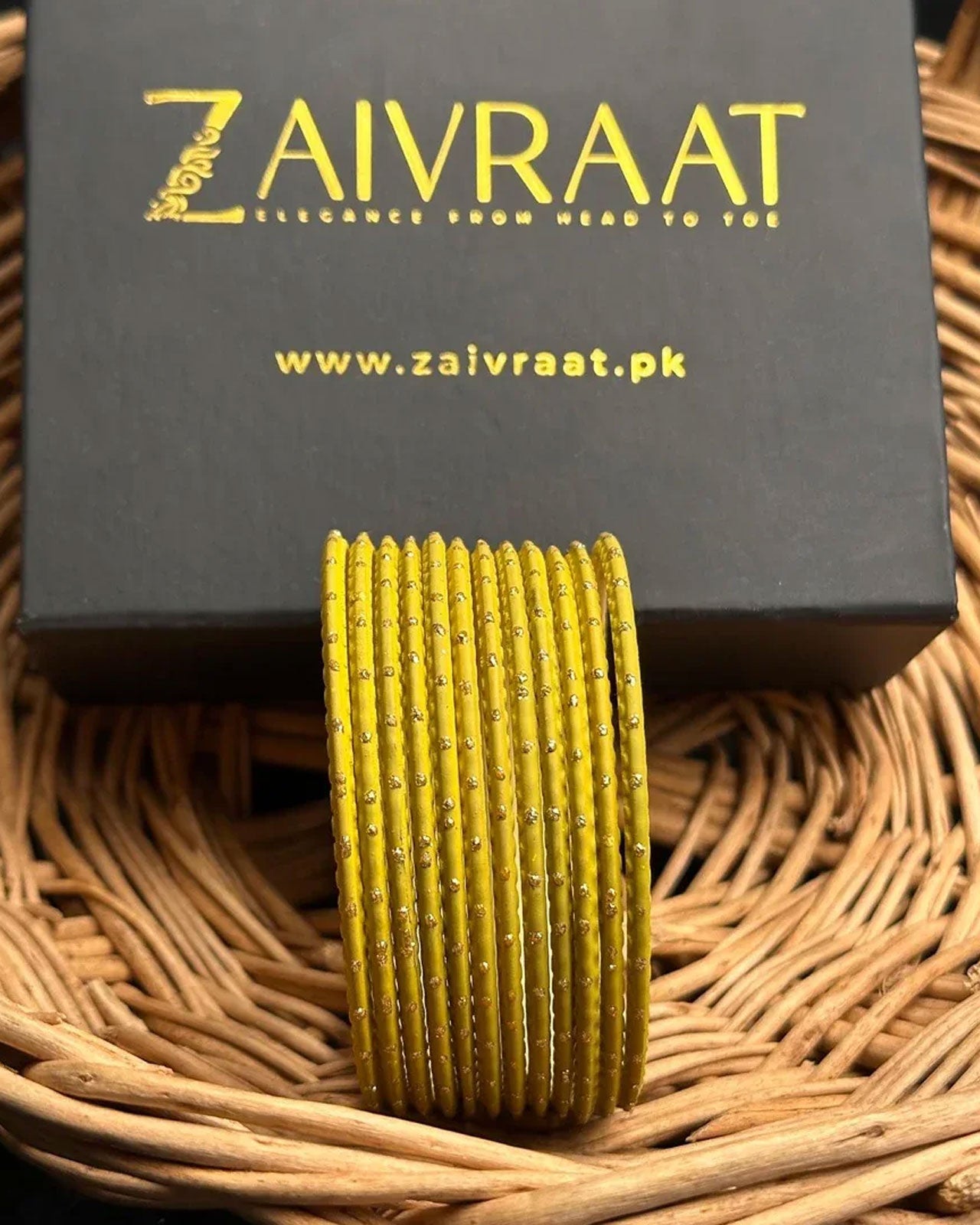 Dotted Metallic Bangles