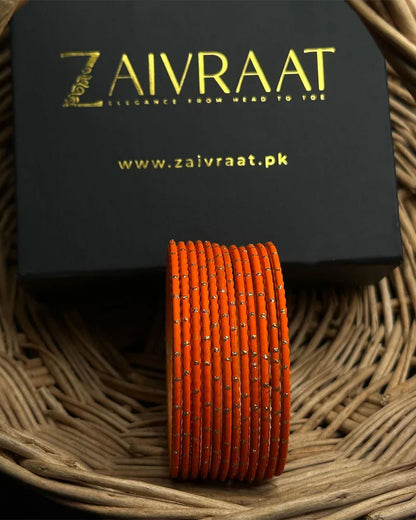 Dotted Metallic Bangles