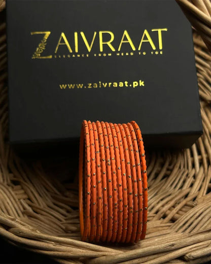 Dotted Metallic Bangles