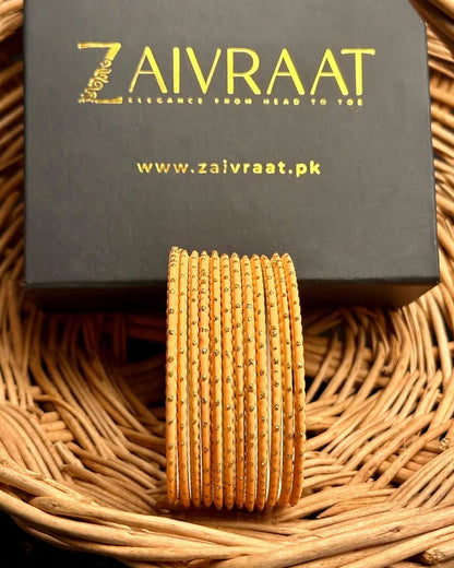 Dotted Metallic Bangles