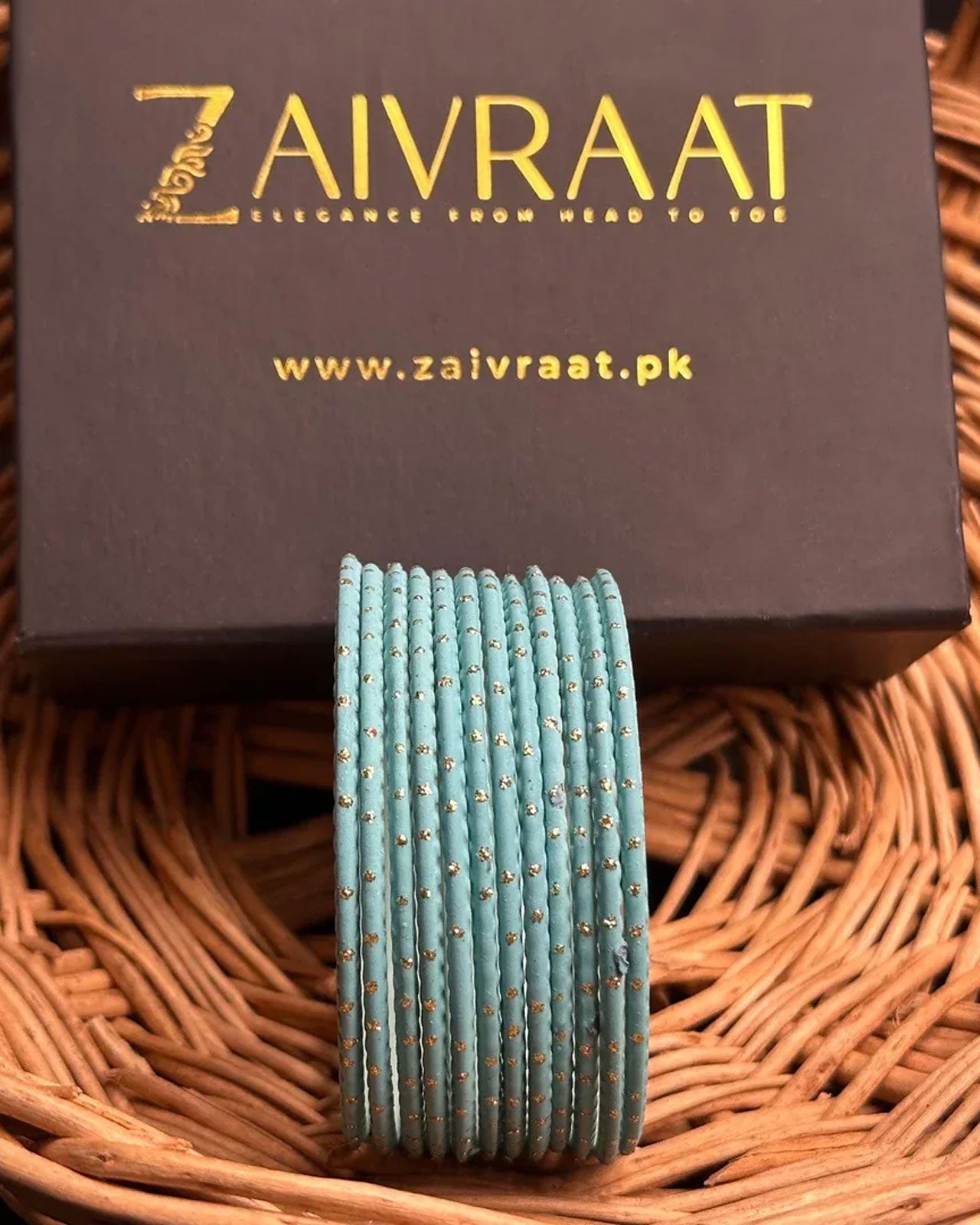 Dotted Metallic Bangles