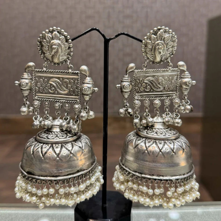 Traditional Oxidized Jhumka