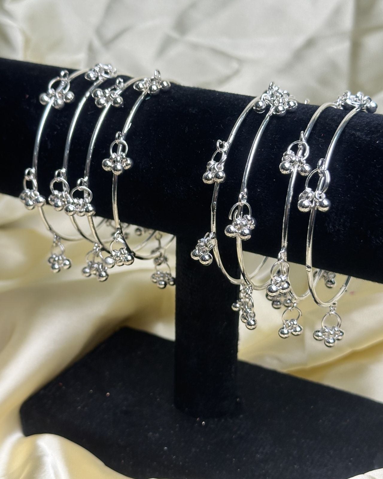 Silver Kashmari Bangles