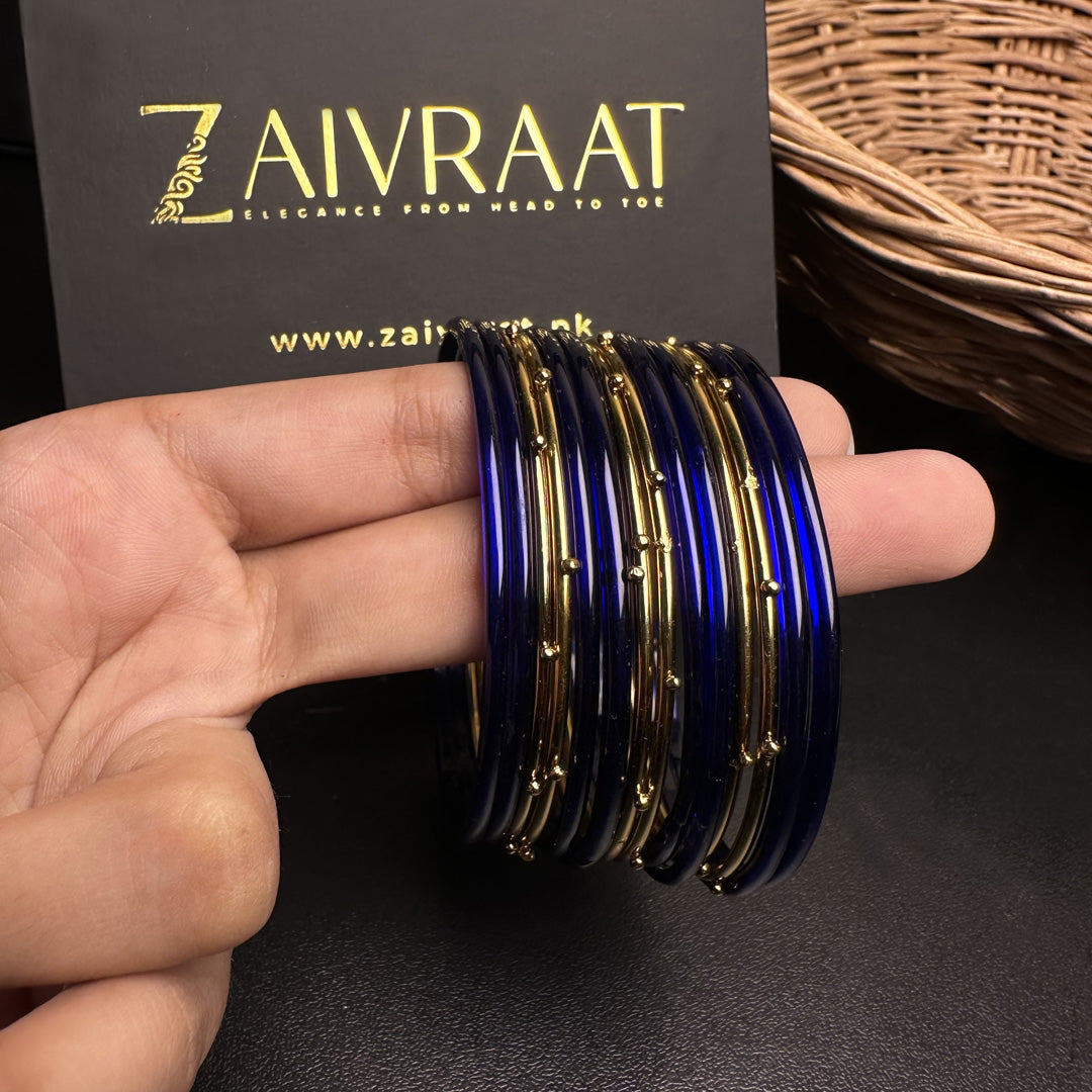Naaz Glass Bangles (Blue)
