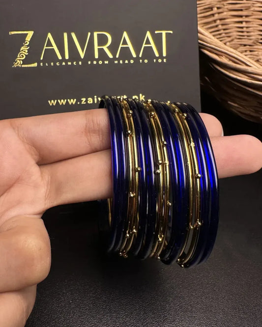 Naaz Glass Bangles (Blue)