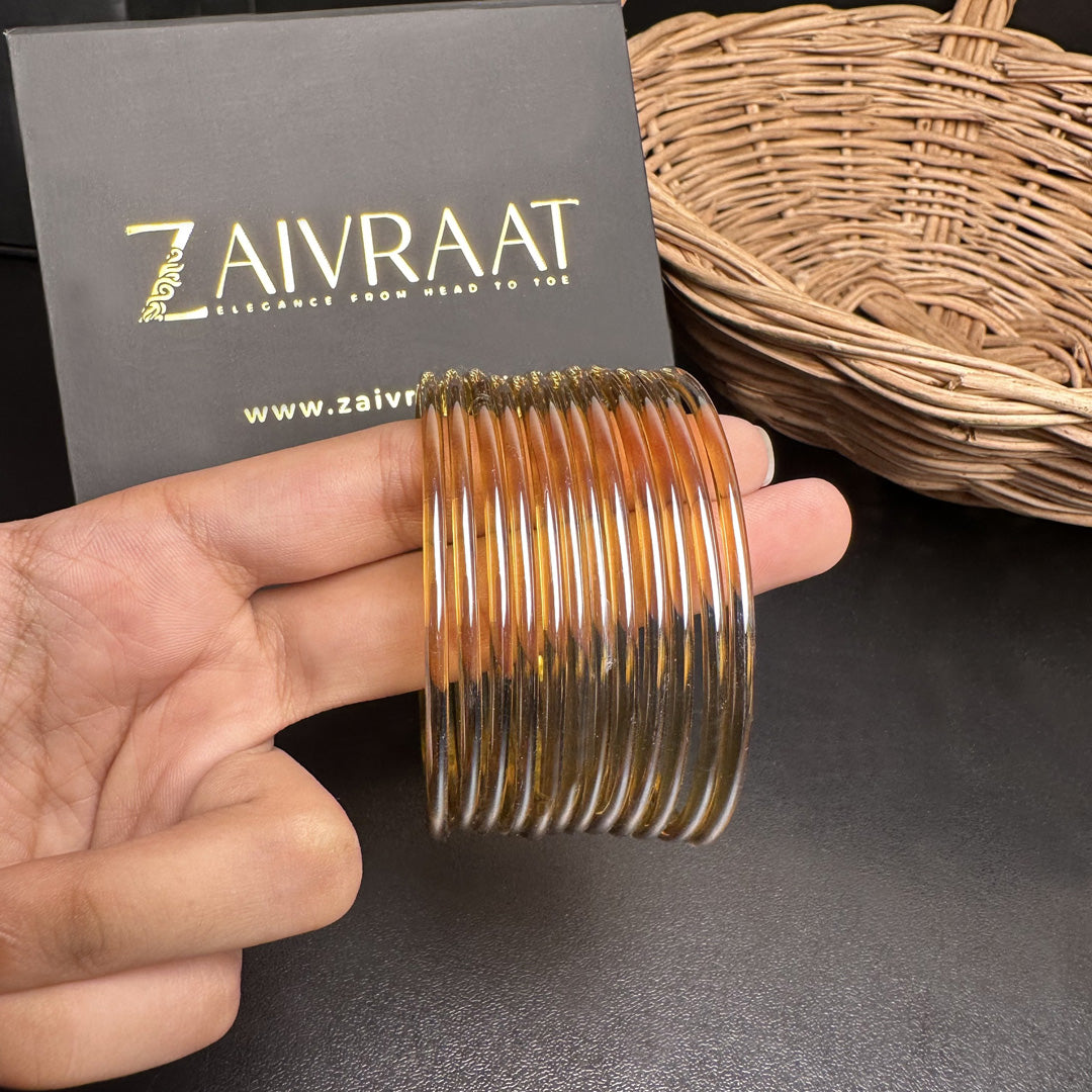Aaina Glass Bangles (Gold)