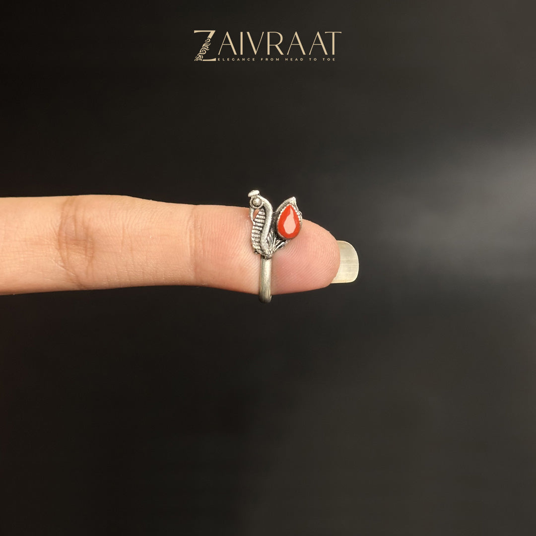 Moor - Antique Nose Ring (Red)