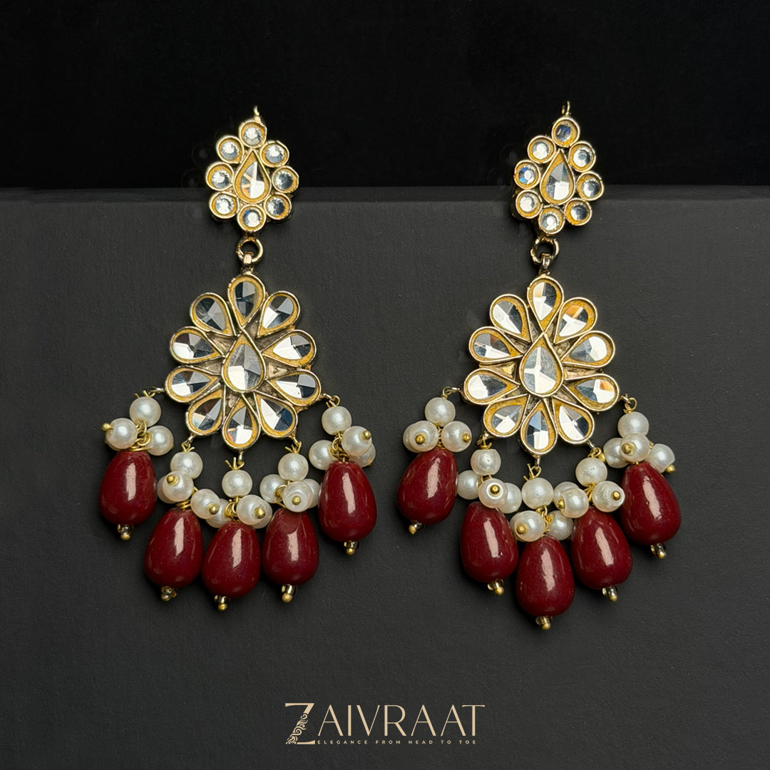 Arooj - Kundan (Red)