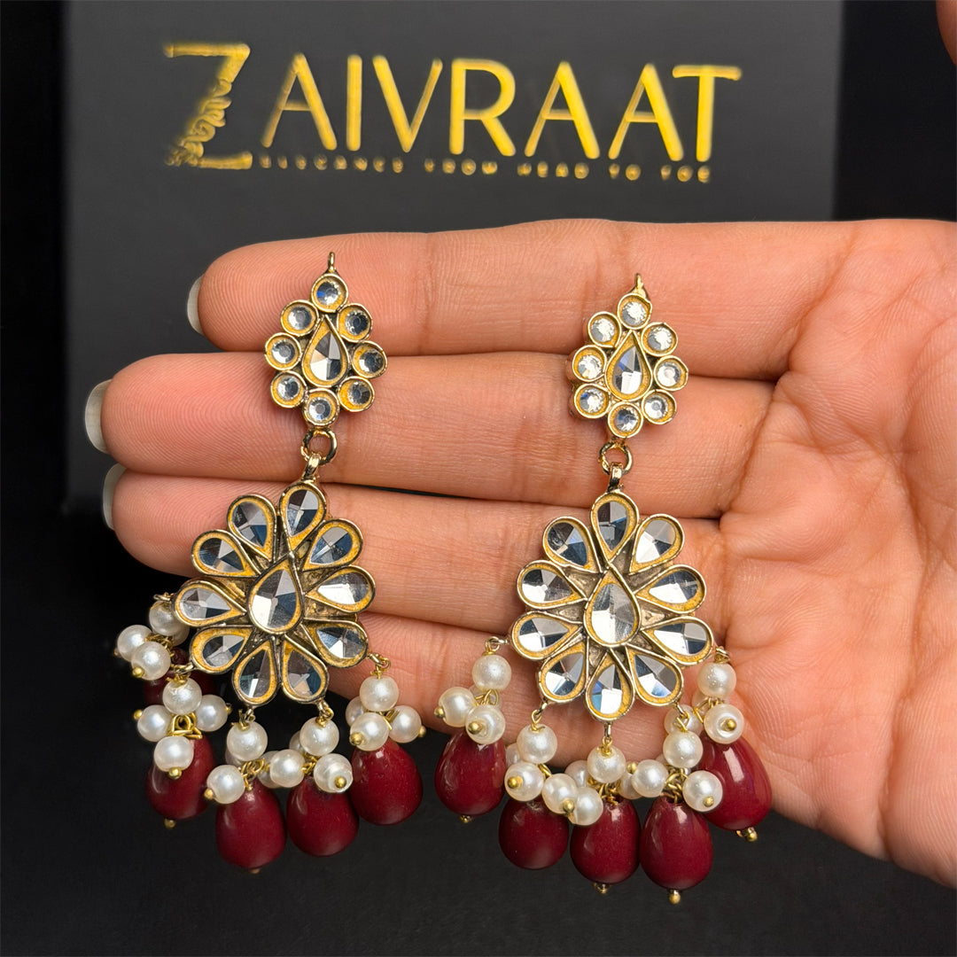 Arooj - Kundan (Red)