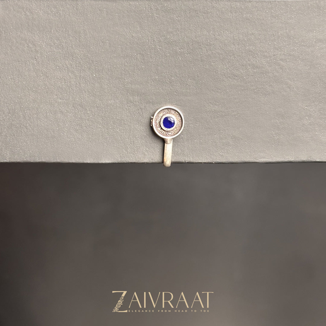 Daaira - Antique Nose Ring (Blue)