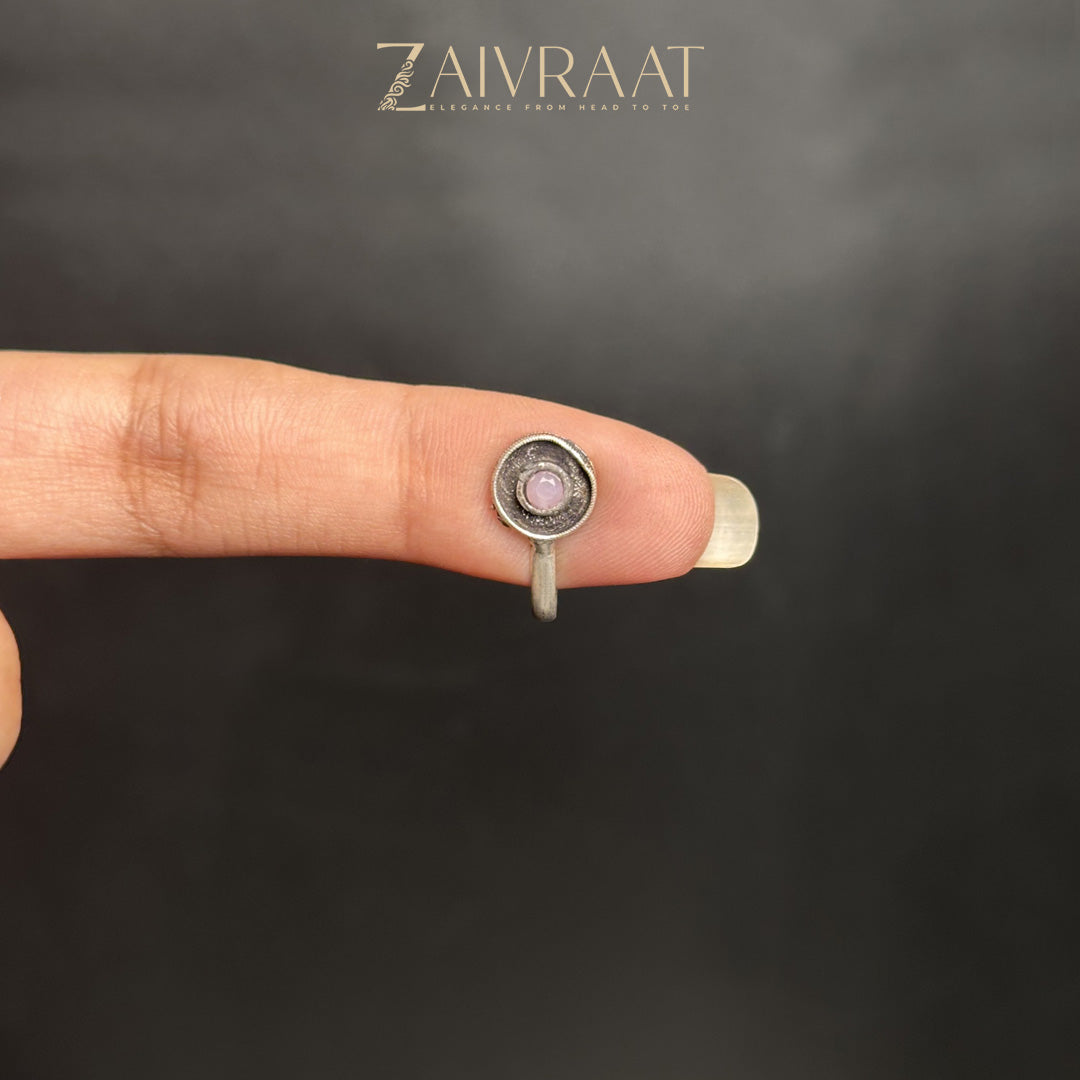 Daaira - Antique Nose Ring (Pink)