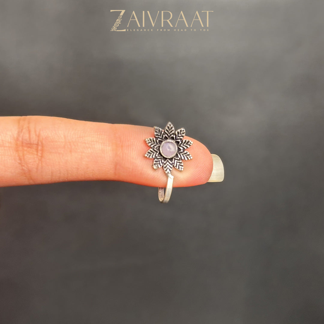 Foorush - Antique Nose Ring (Pink)