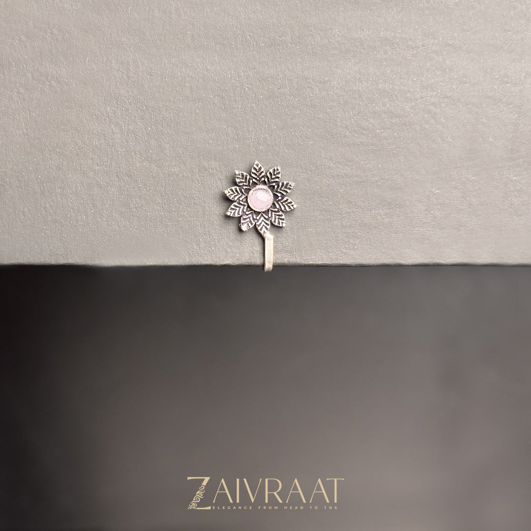 Foorush - Antique Nose Ring (Pink)