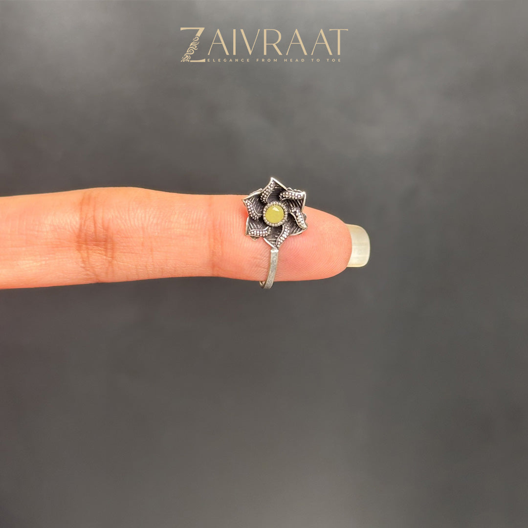 Feroza - Antique Nose Ring (Yellow)