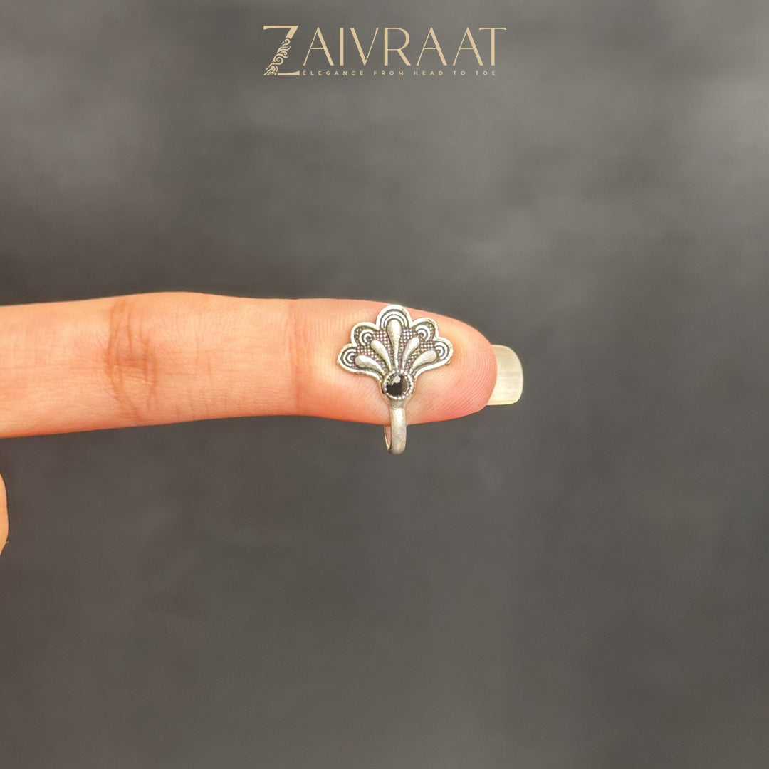 Pankh - Antique Nose ring (Black)