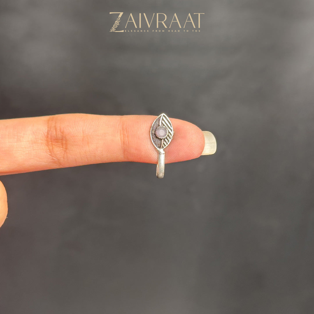 Zarq - Antique Nose Ring (Pink)