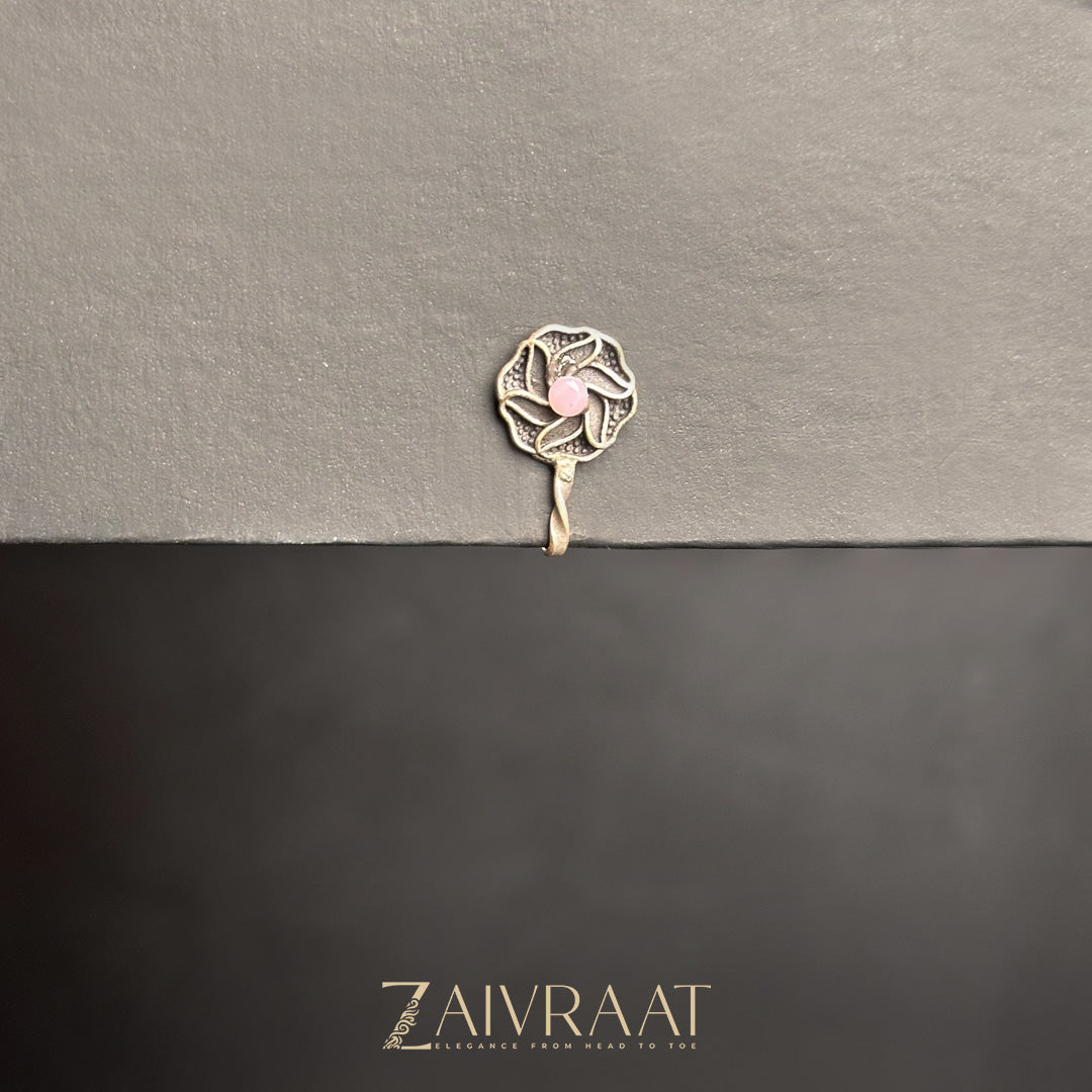 Qulab - Antique Nose Ring (Pink)