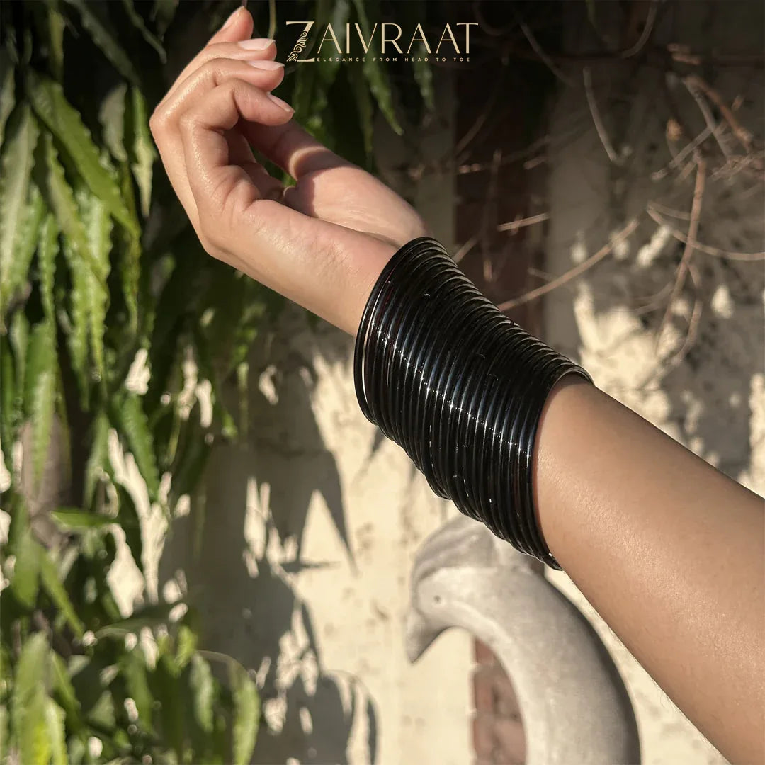 Glass Bangles Deal (4 Set of 24 Bangles) - Zaivraat