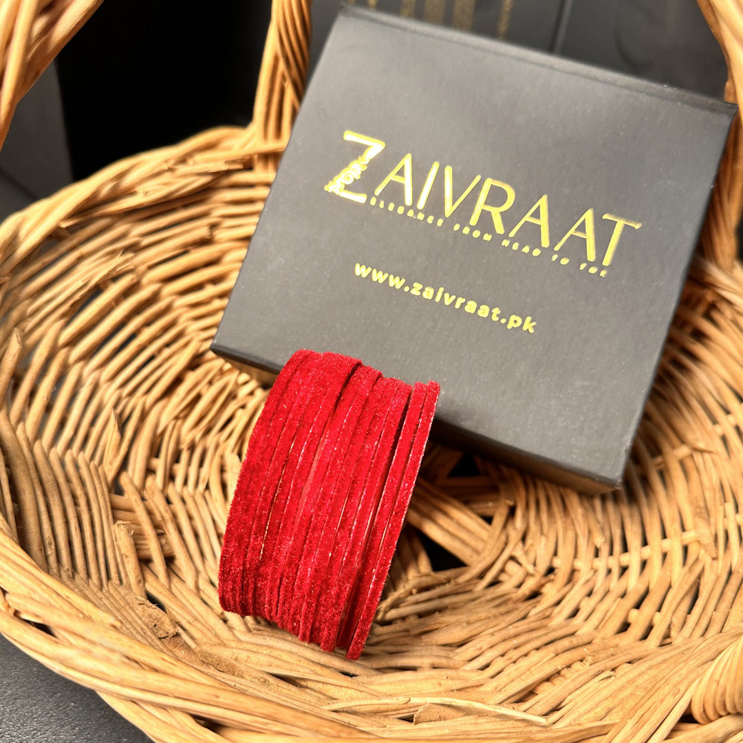 Velvet Bangle Set (Set of 12)