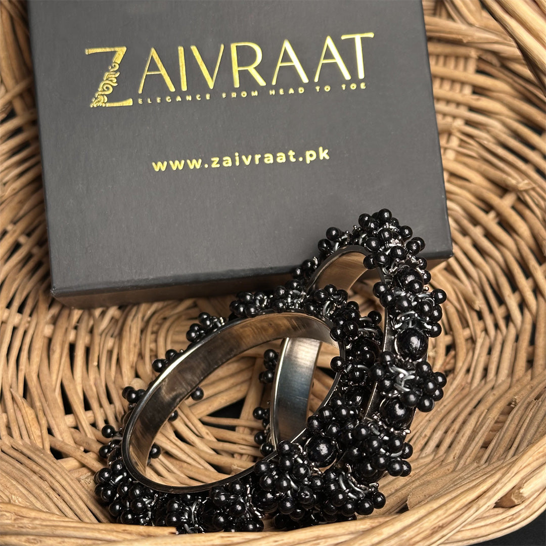 Black Gajra  kara Bangle