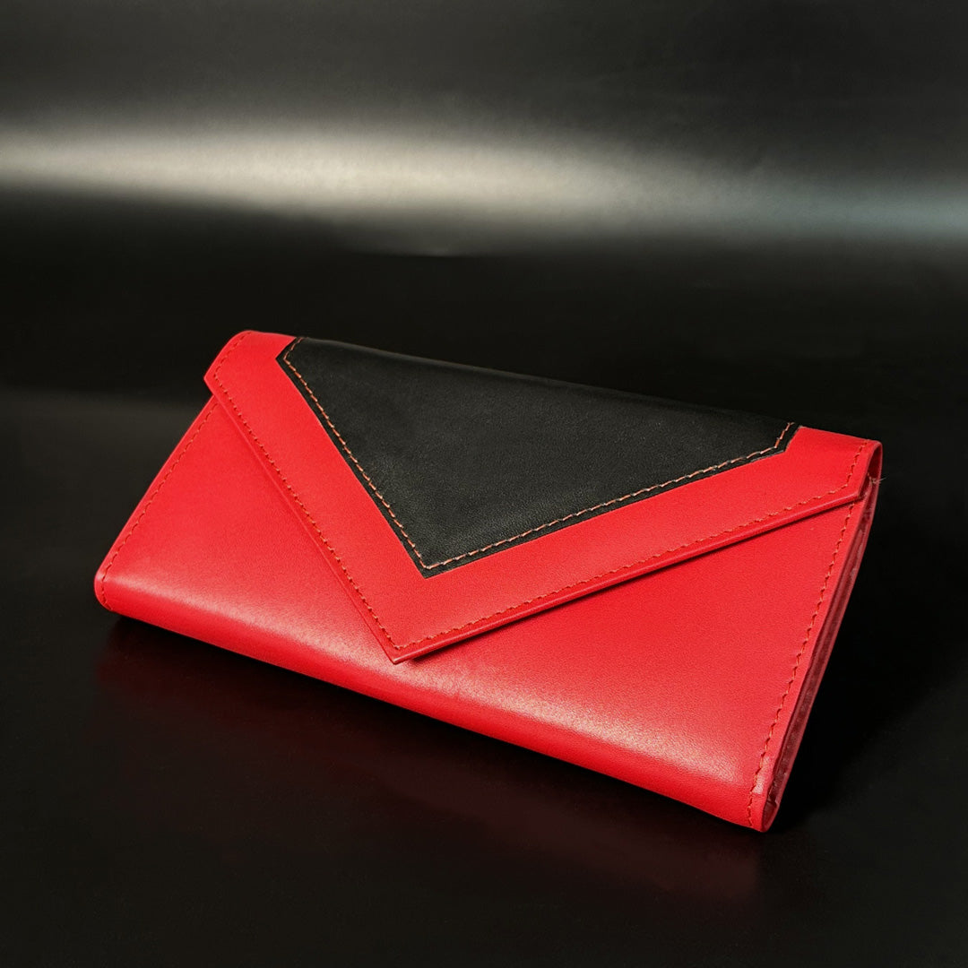 Elegant Two-Tone Leather Wallet
