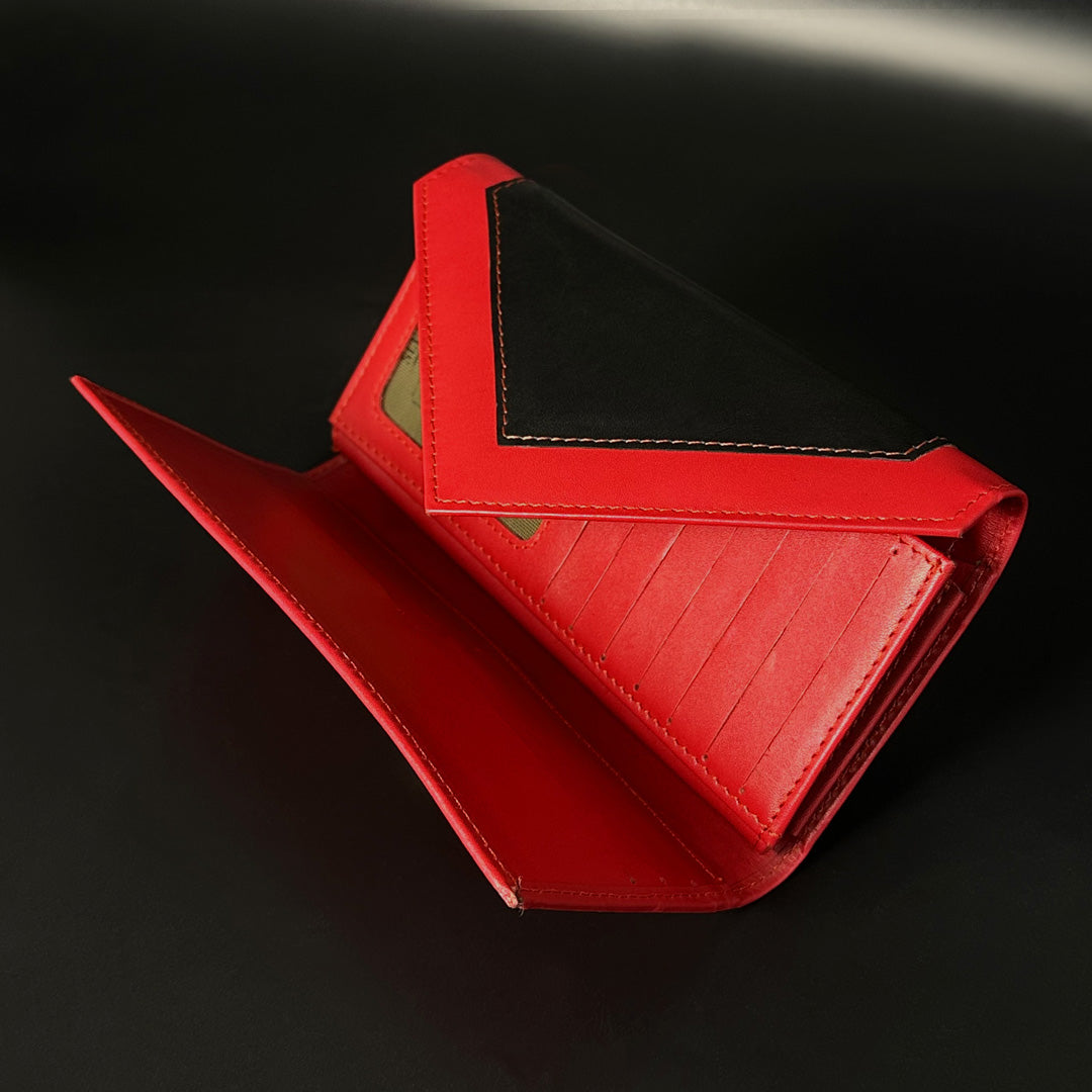 Elegant Two-Tone Leather Wallet