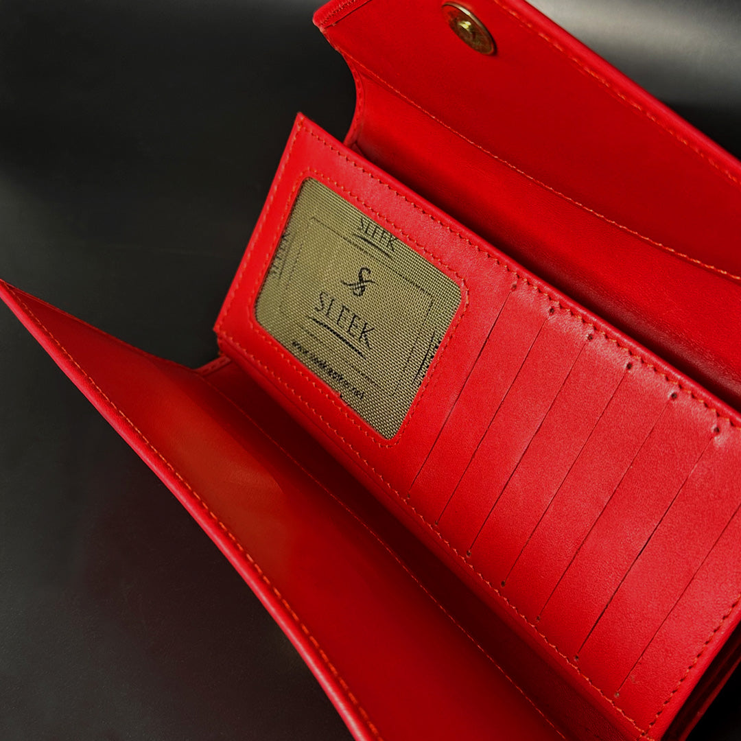 Elegant Two-Tone Leather Wallet