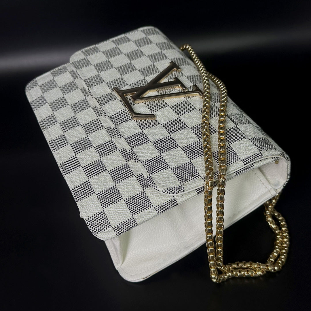 Luxury Checkered Handbag