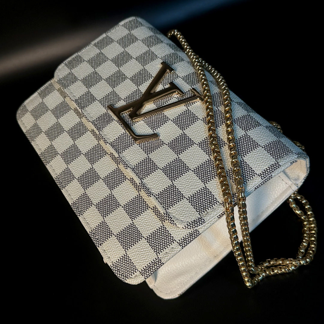 Luxury Checkered Handbag