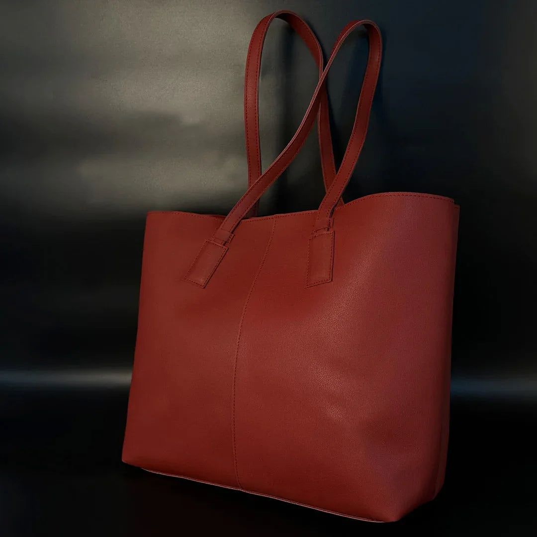 Elegant Terracotta Red Tote Bag - Zaivraat
